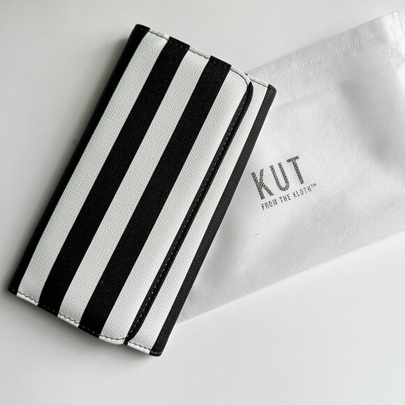 KUT - Black & White Stripe Wallet - Picture 3 of 7